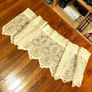 Crochet valance